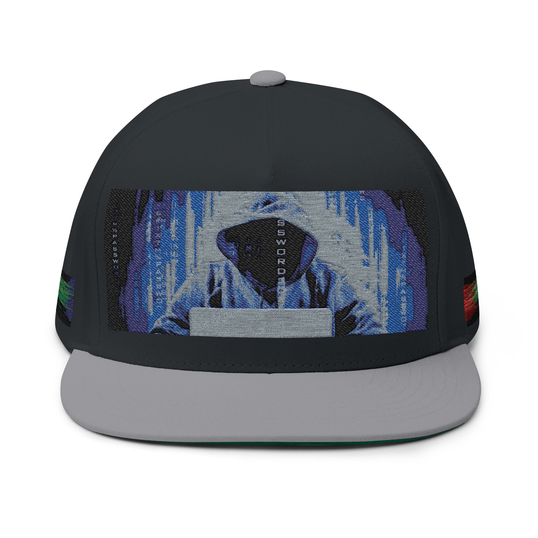 Hacker Rain Flat Bill Cap