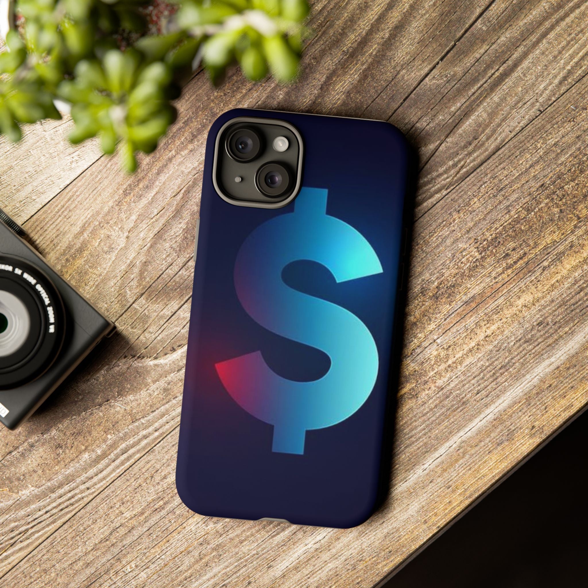 Dollar Sign Tough Phone Case — Protective Glossy Money Symbol iPhone Case