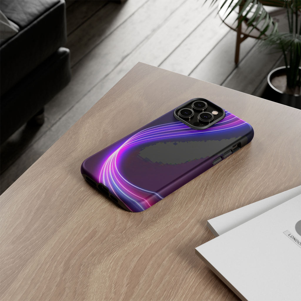 Neon Wave Tough Phone Case