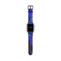 Hex Tech Watch Band — Blue & Purple Geometric Silicone Strap
