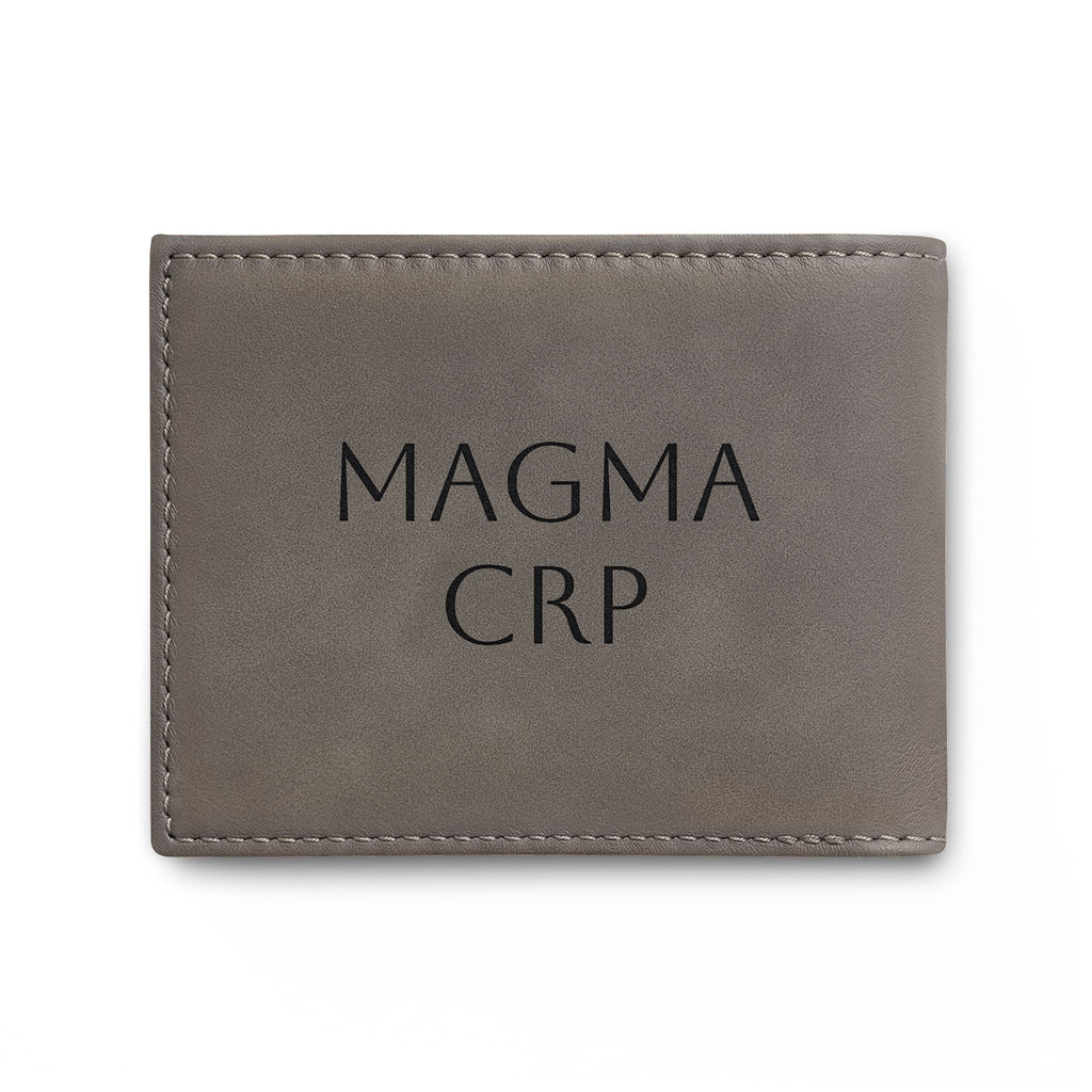Bi-Fold Wallet — Modern Leather Money Clip Wallet with Dollar sign