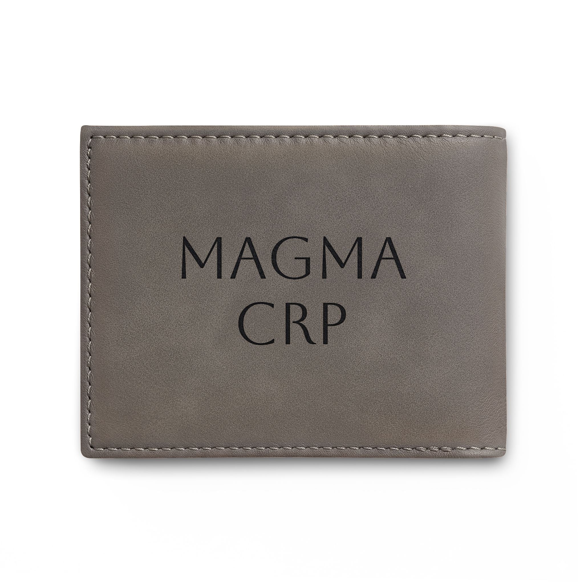 Bi-Fold Wallet — Modern Leather Money Clip Wallet with Dollar sign