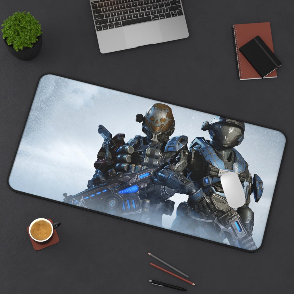 Sci‑Fi Soldier Gaming Desk Mat — Tactical Space Marines Mousepad