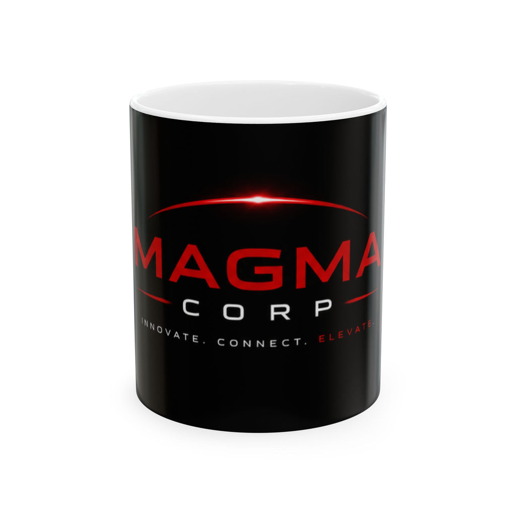 MAGMA CORP  Mug — Black Red Branded Coffee Cup (11oz, 15oz)