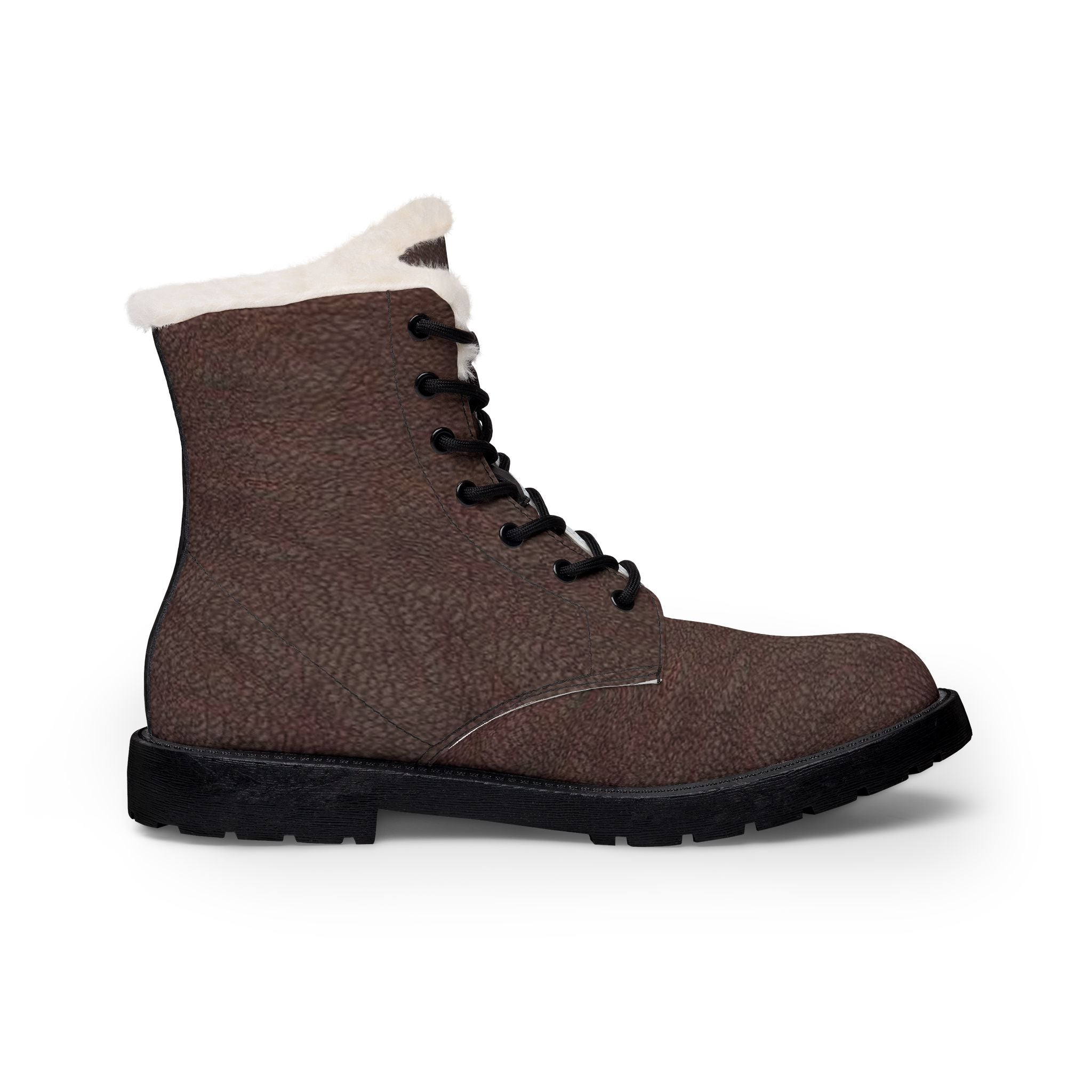 Fur-Lined Leather Winter Boots