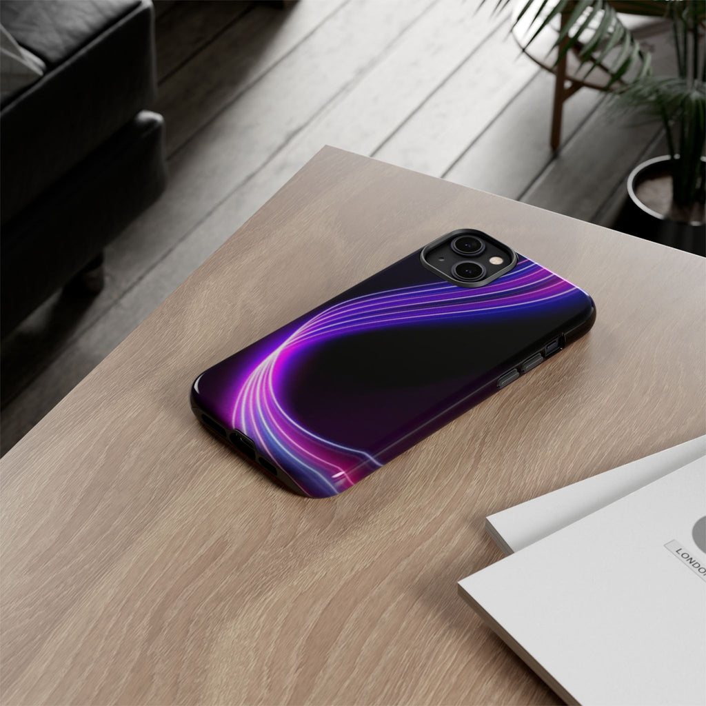 Neon Wave Tough Phone Case