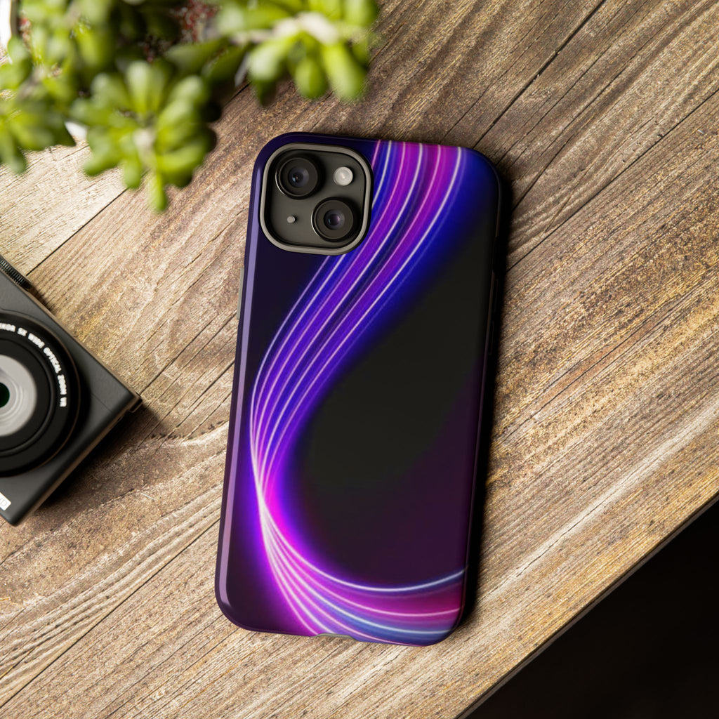 Neon Wave Tough Phone Case