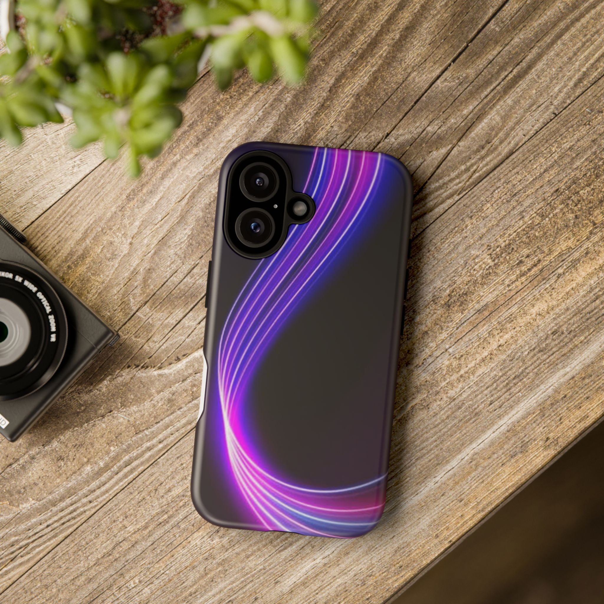 Neon Wave Tough Phone Case
