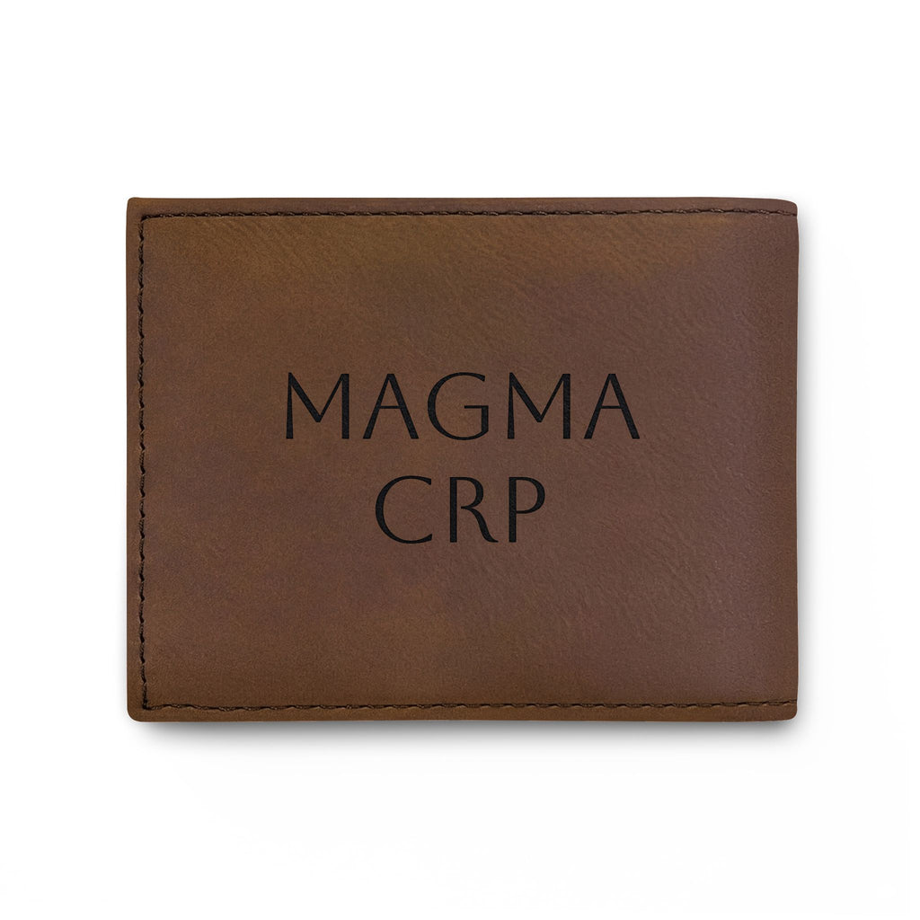 Bi-Fold Wallet — Modern Leather Money Clip Wallet with Dollar sign