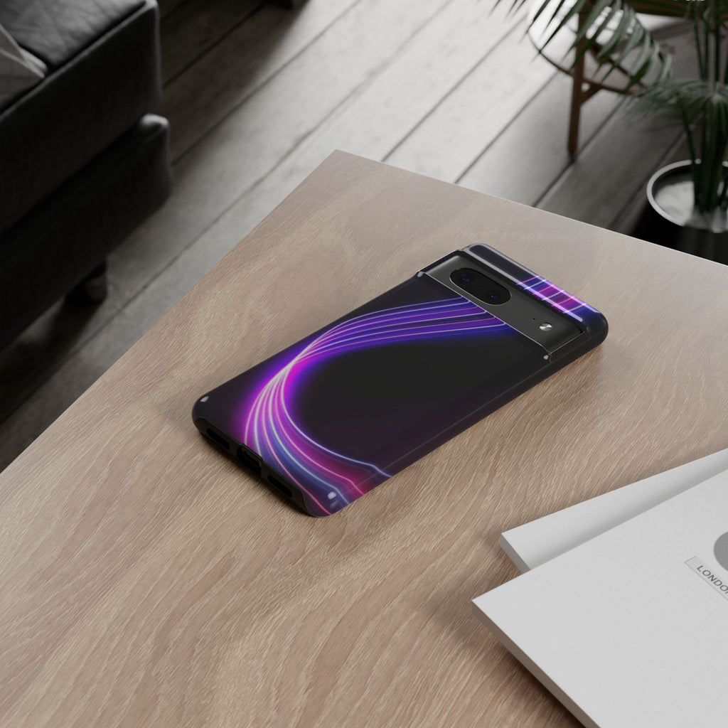 Neon Wave Tough Phone Case