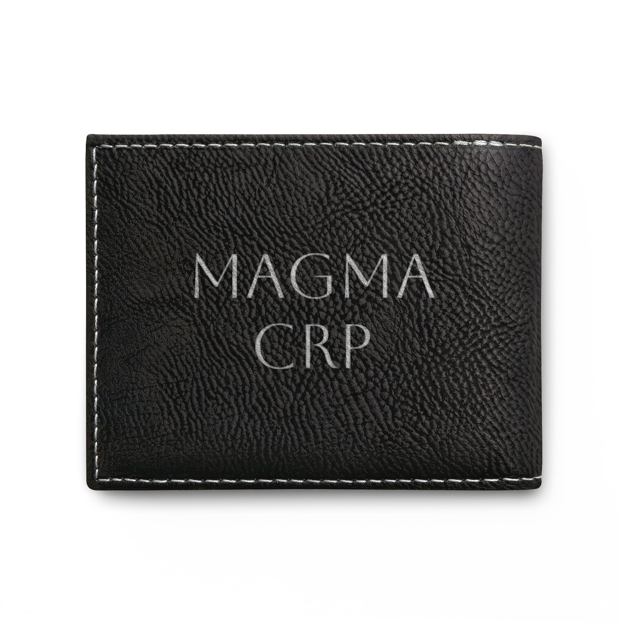 Bi-Fold Wallet — Modern Leather Money Clip Wallet with Dollar sign