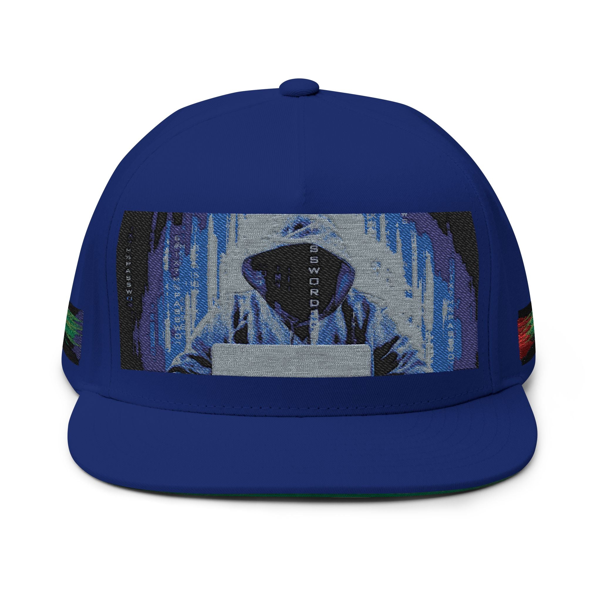 Hacker Rain Flat Bill Cap