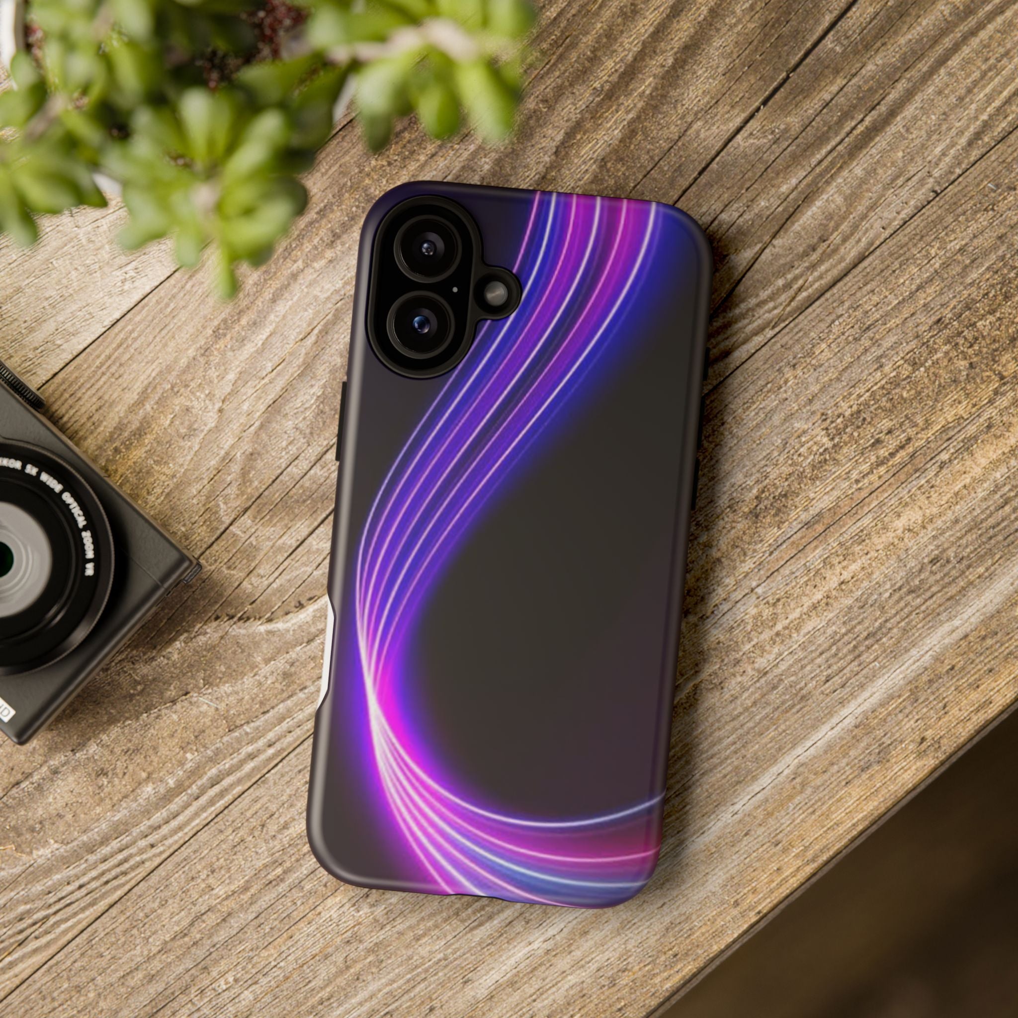 Neon Wave Tough Phone Case