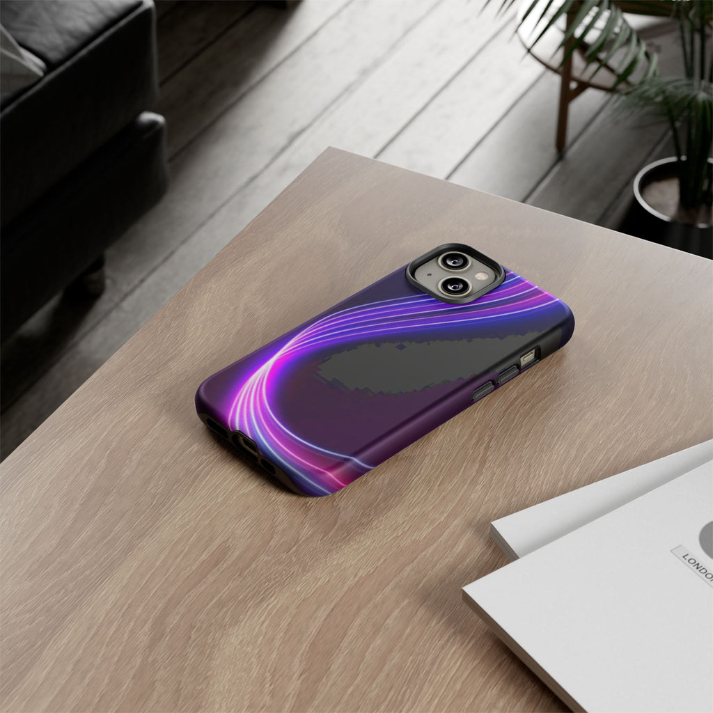 Neon Wave Tough Phone Case