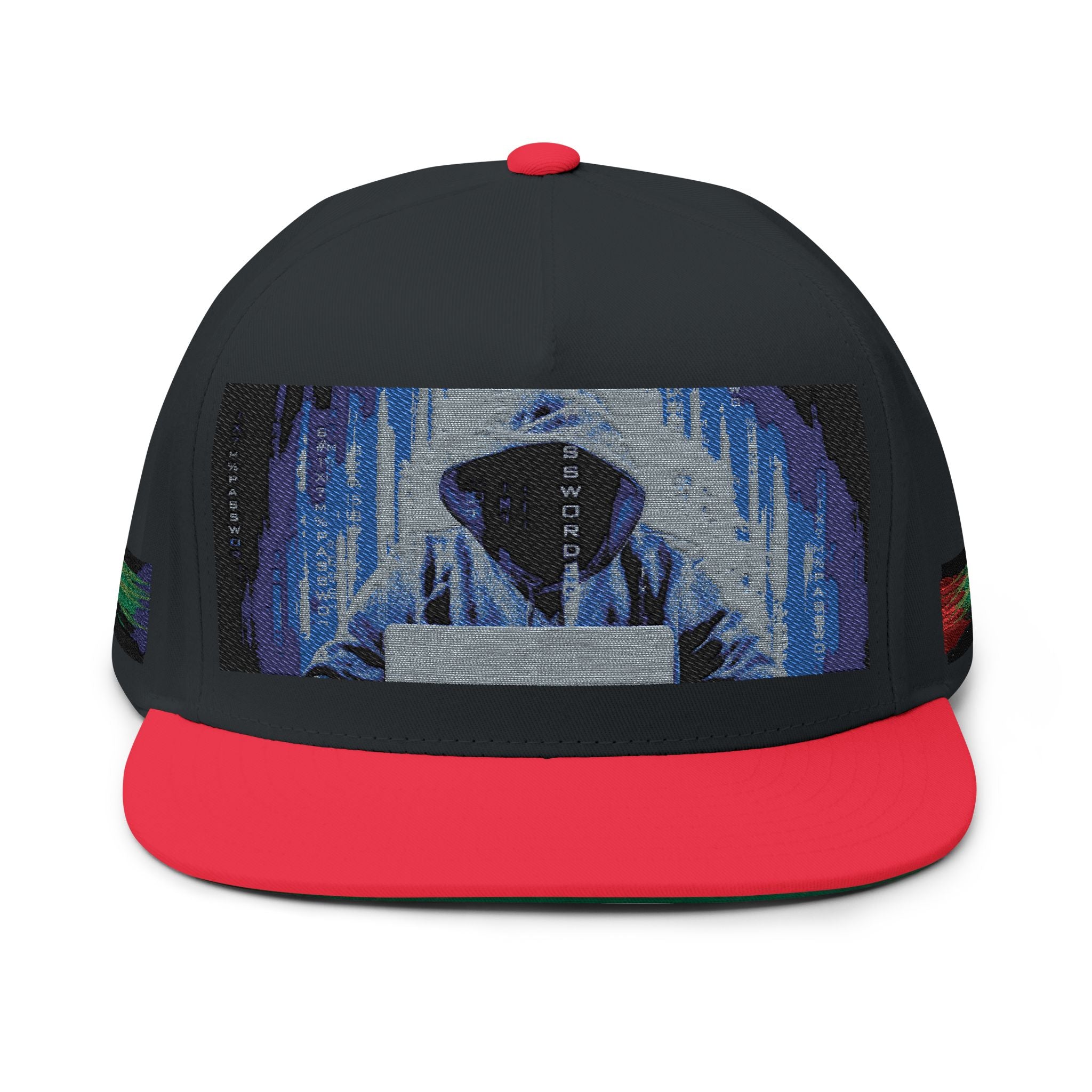 Hacker Rain Flat Bill Cap