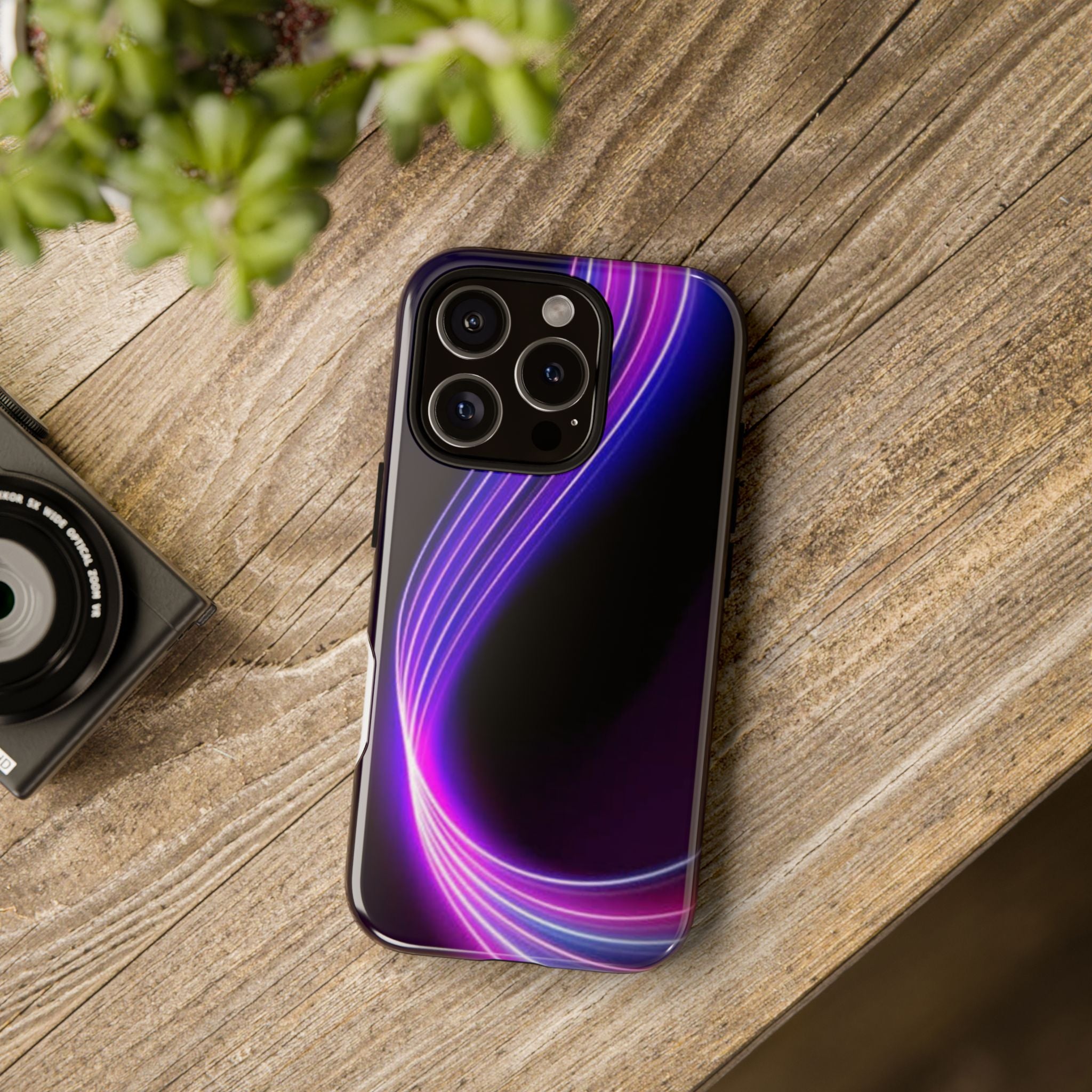 Neon Wave Tough Phone Case