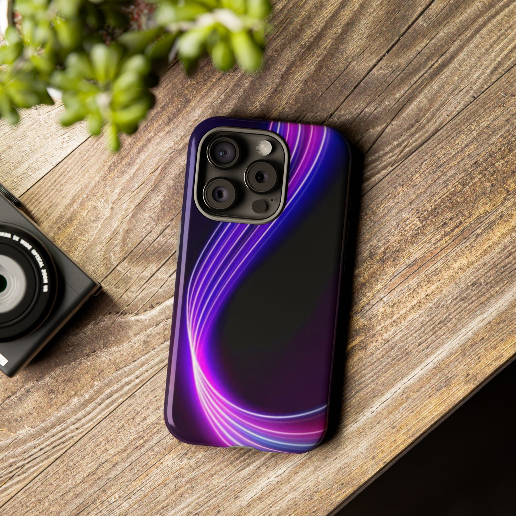 Neon Wave Tough Phone Case