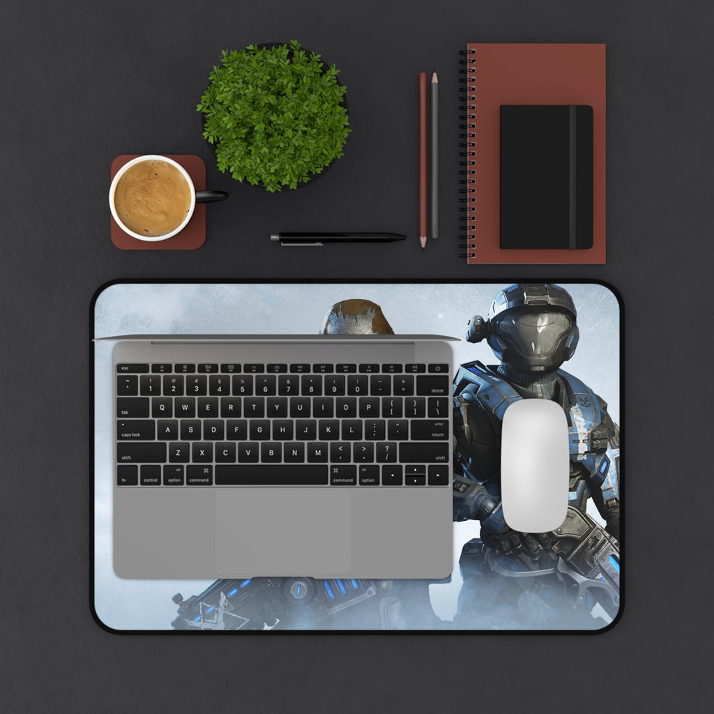 Sci‑Fi Soldier Gaming Desk Mat — Tactical Space Marines Mousepad