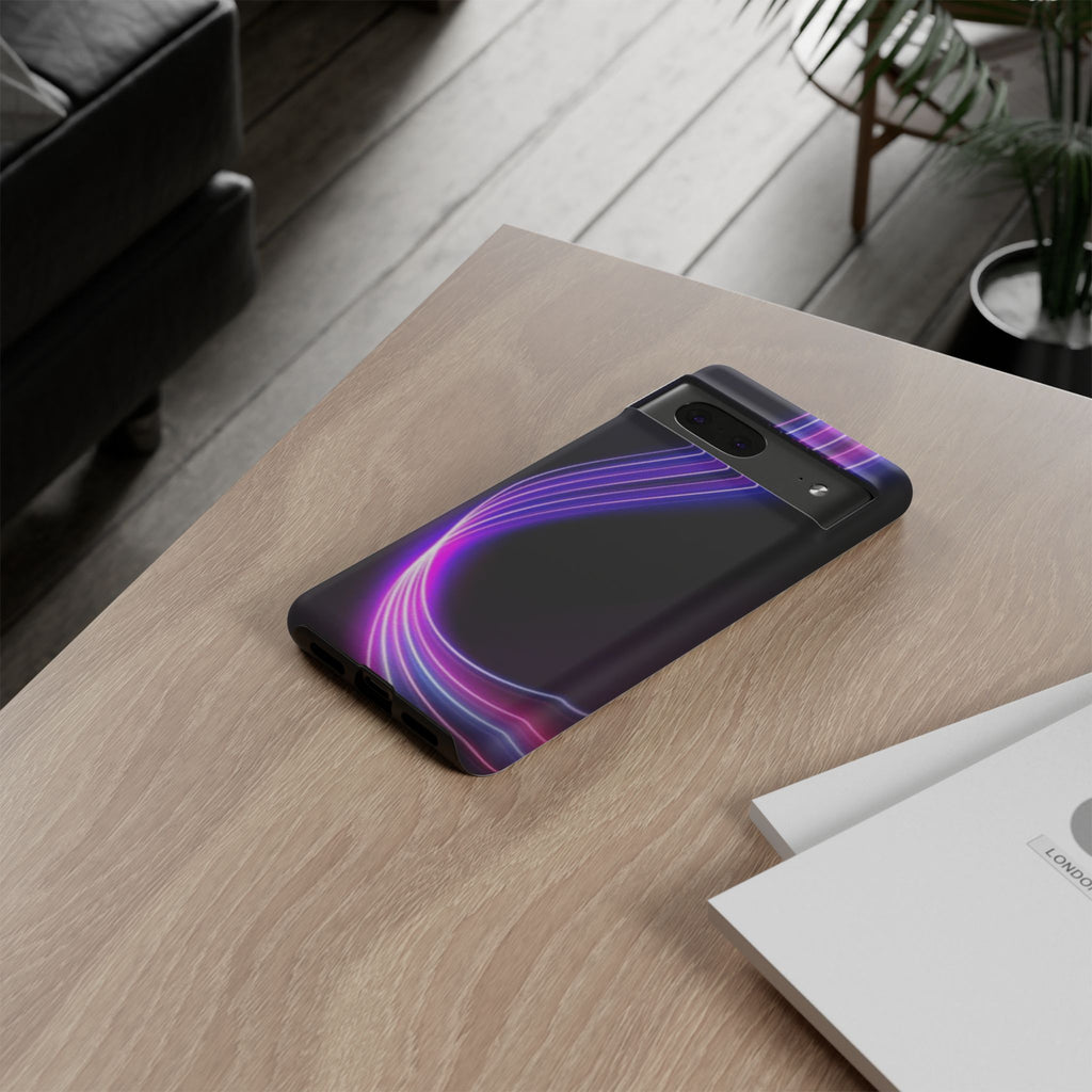 Neon Wave Tough Phone Case