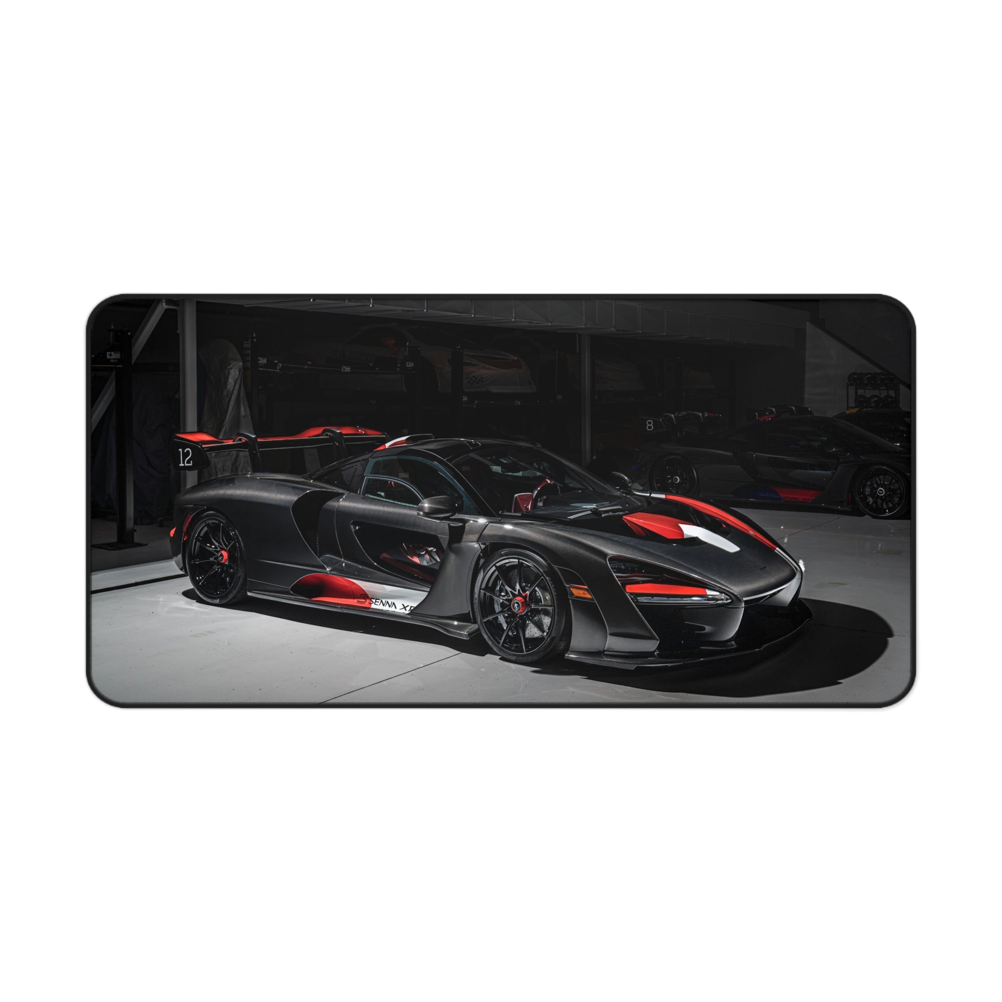 FORZA CAR Desk Mat – Black & Red Sports Car Gaming Mouse Pad