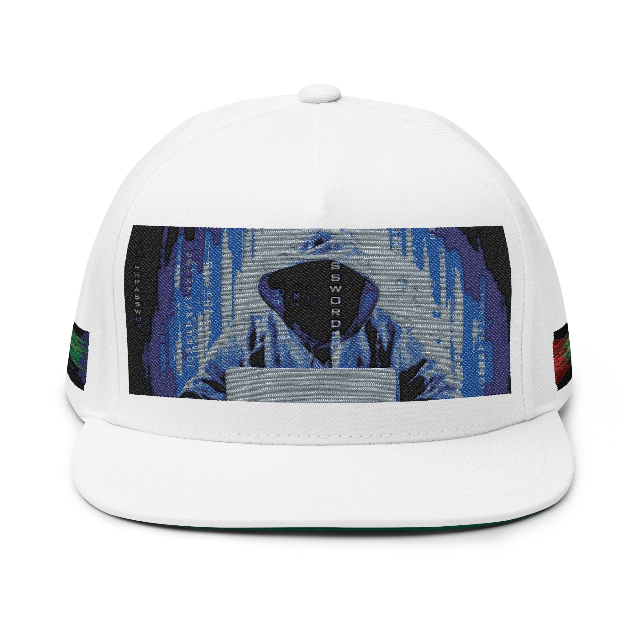 Hacker Rain Flat Bill Cap