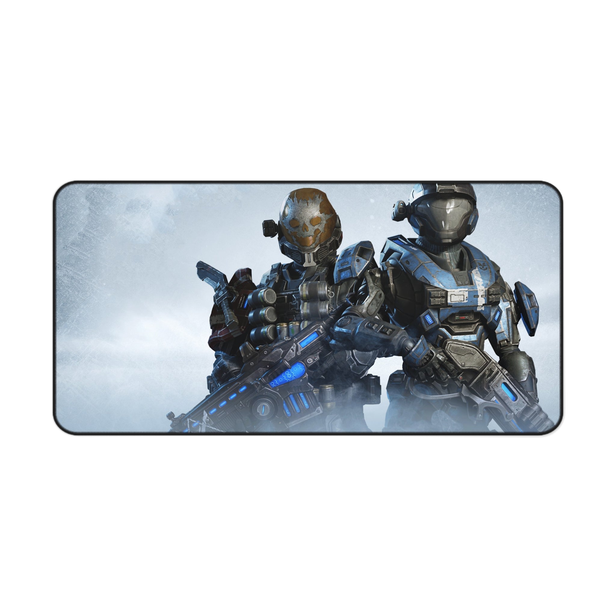 Sci‑Fi Soldier Gaming Desk Mat — Tactical Space Marines Mousepad