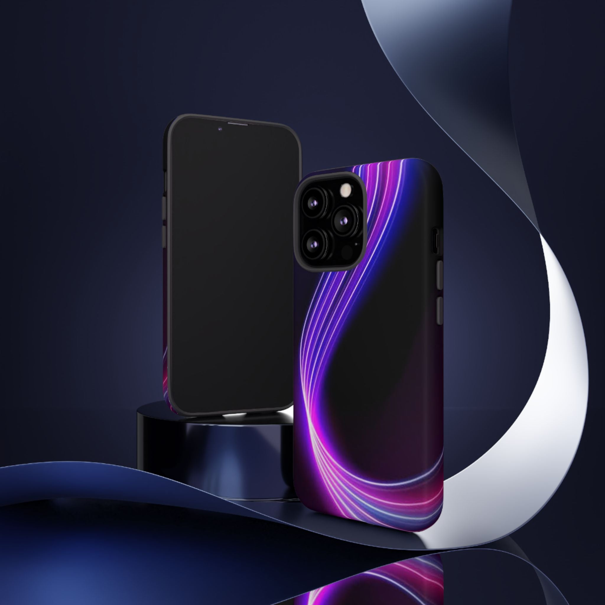 Neon Wave Tough Phone Case