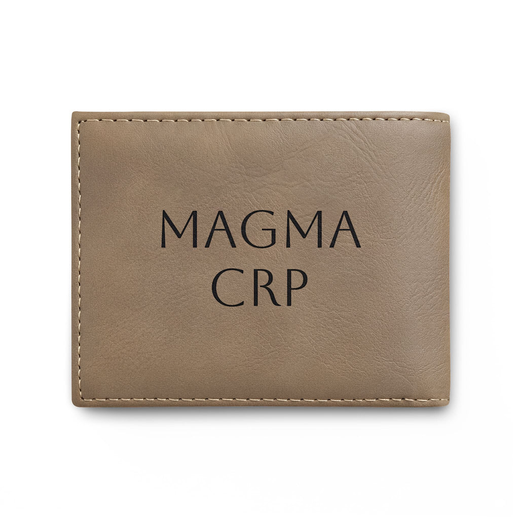 Bi-Fold Wallet — Modern Leather Money Clip Wallet with Dollar sign
