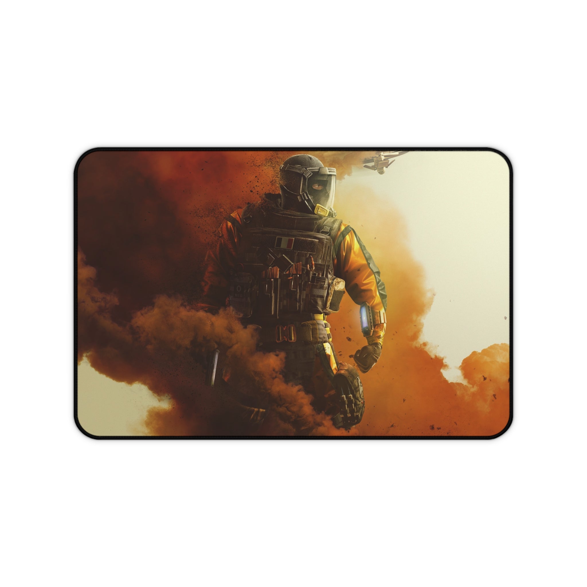Tactical Soldier Desk Mat — Gaming Mouse Pad with Military Combat Art