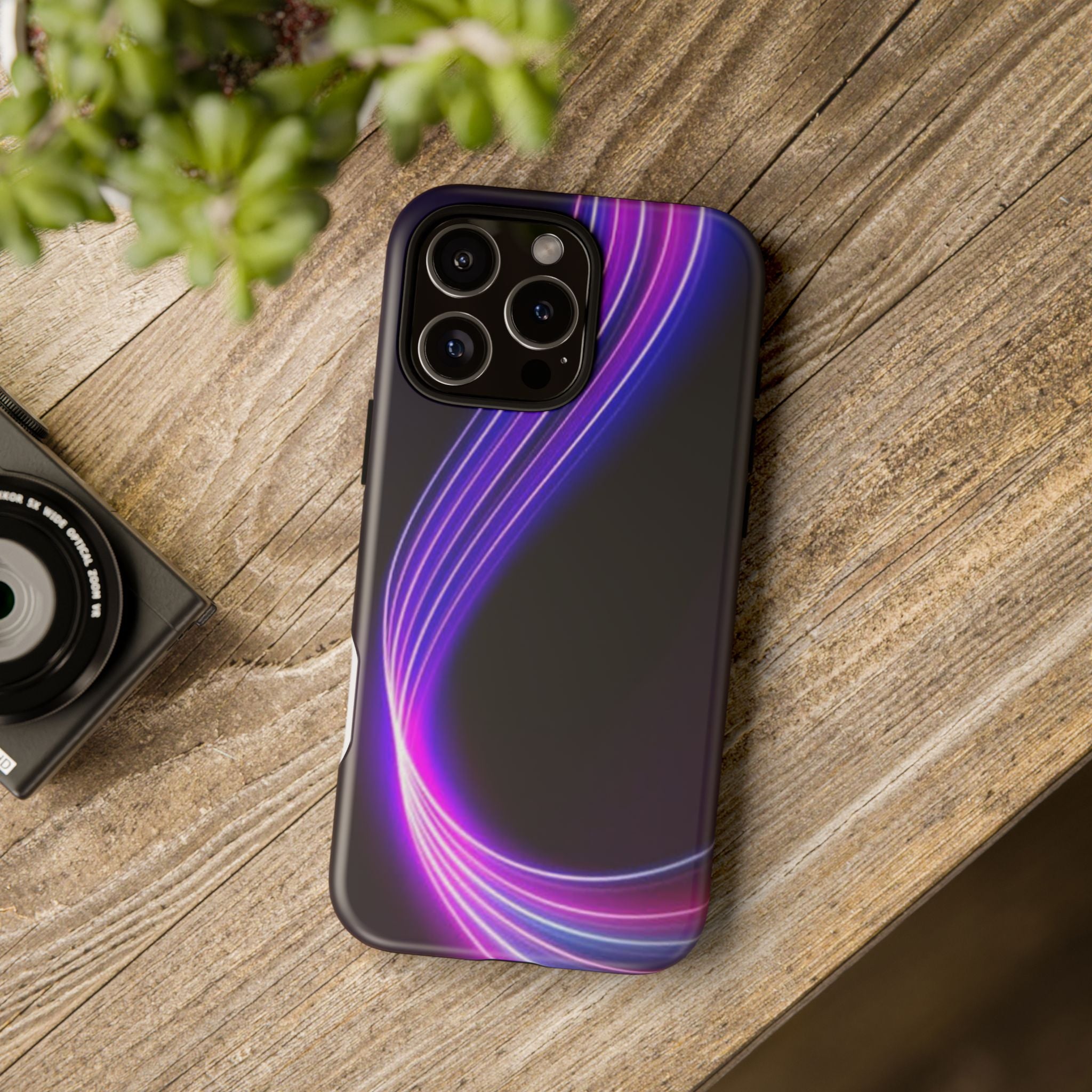 Neon Wave Tough Phone Case