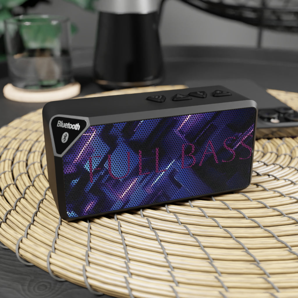 Neon Grid Design Bluetooth Speaker — 'Full Bass' Portable Wireless Speaker
