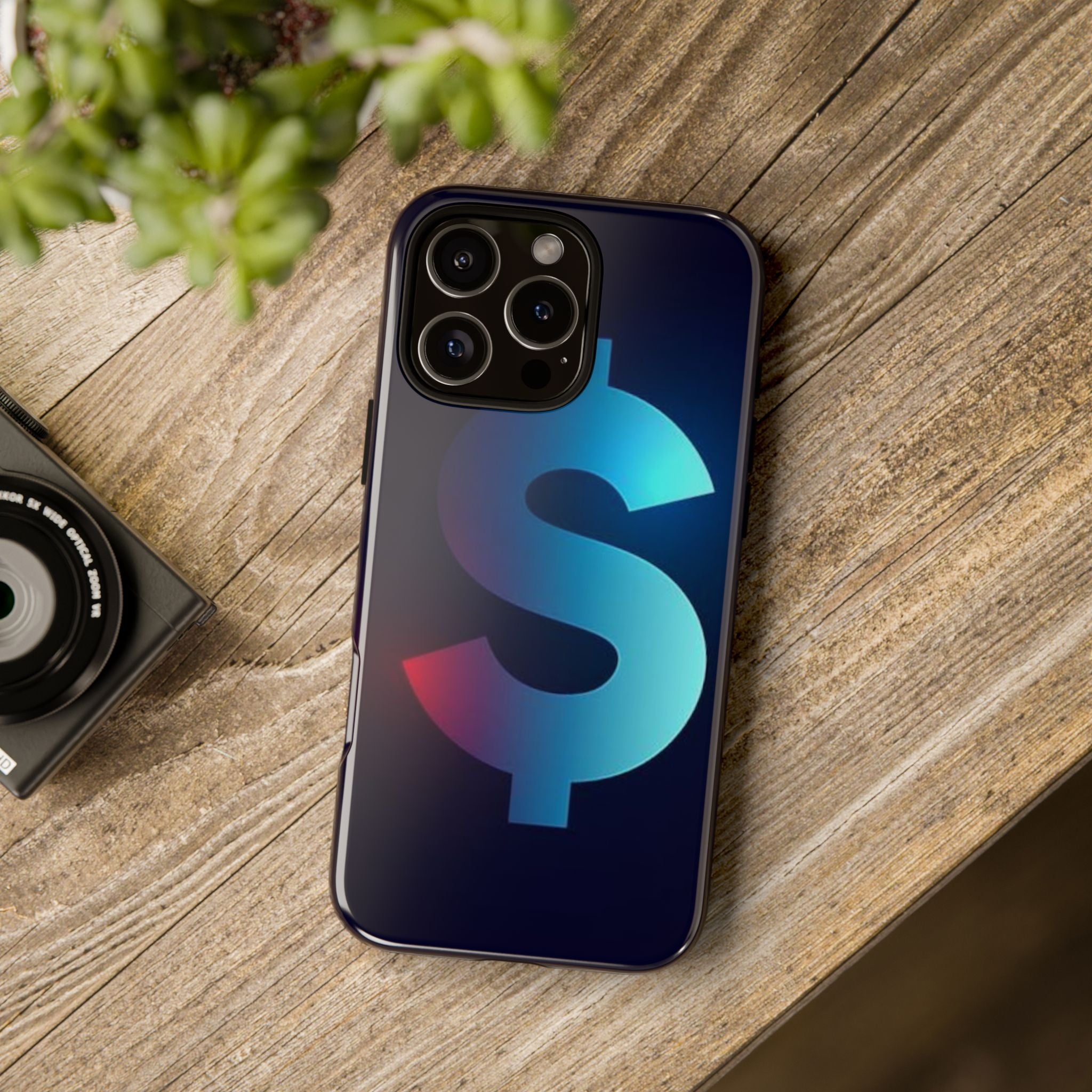 Dollar Sign Tough Phone Case — Protective Glossy Money Symbol iPhone Case