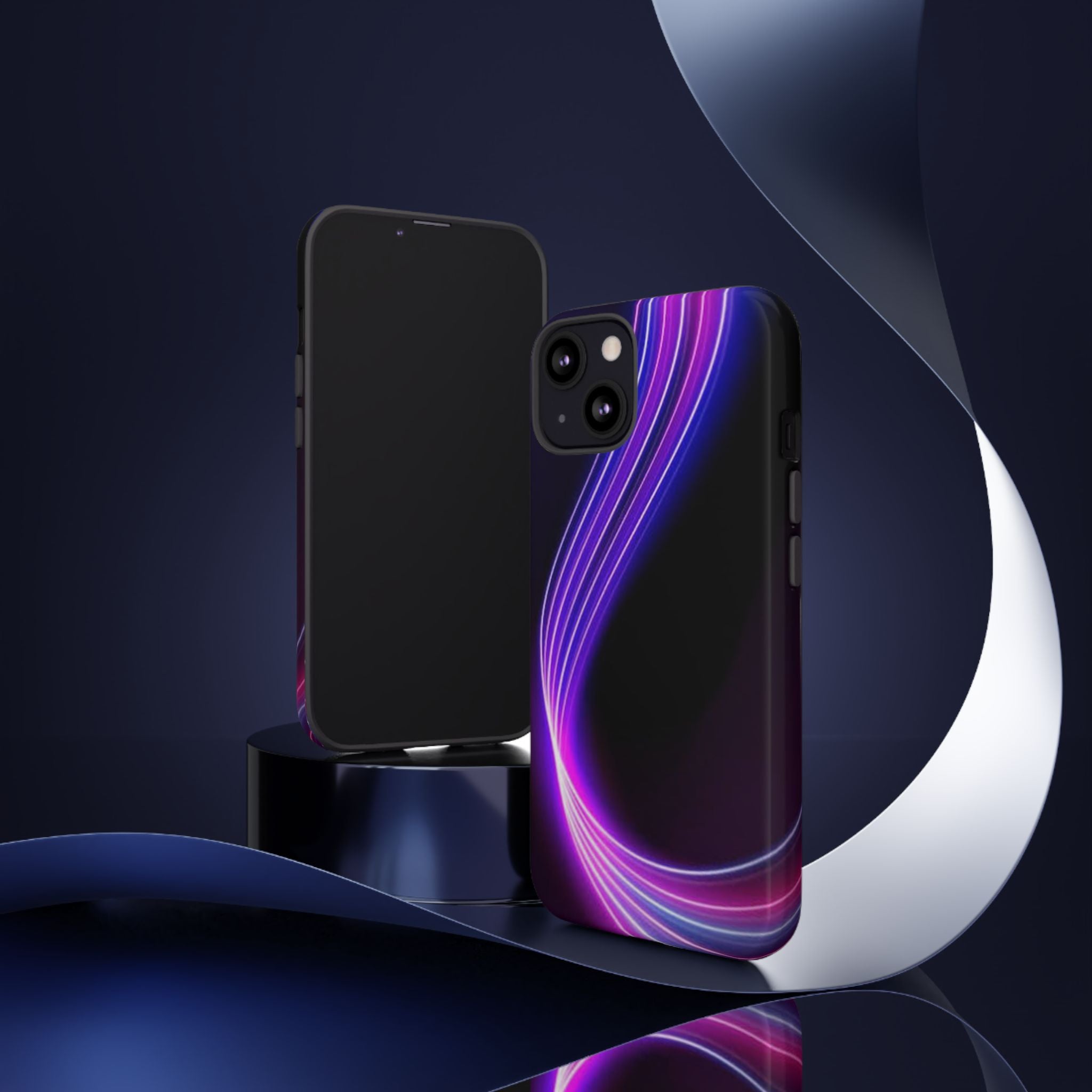 Neon Wave Tough Phone Case