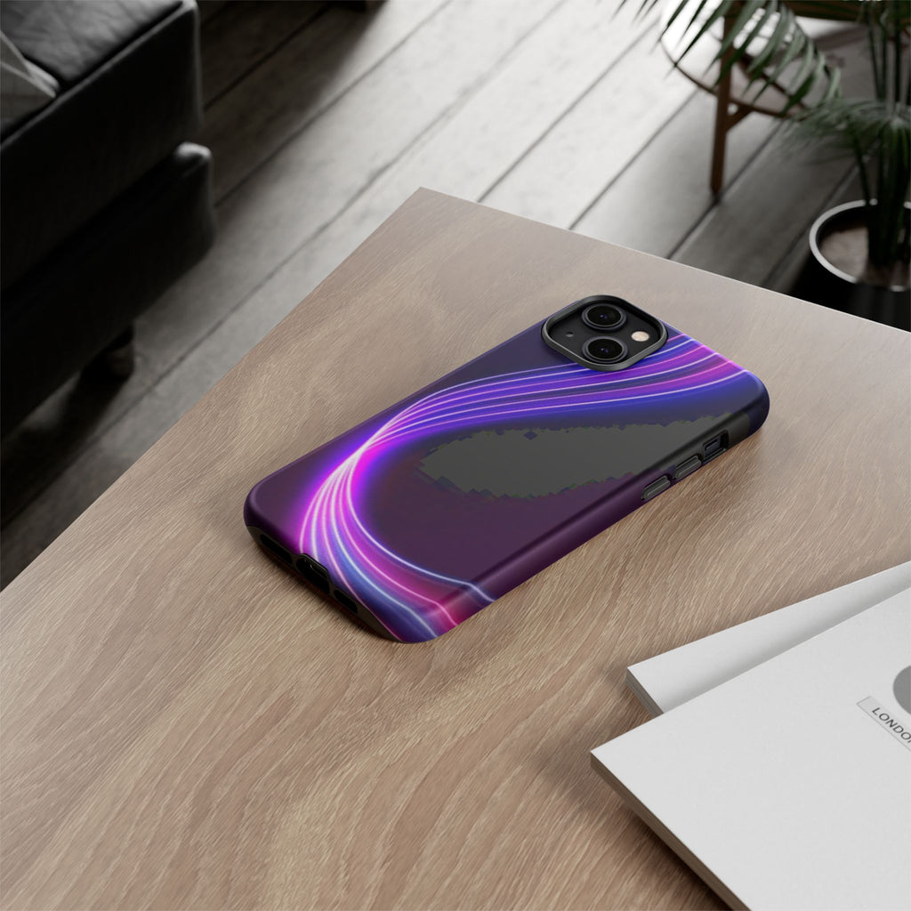 Neon Wave Tough Phone Case