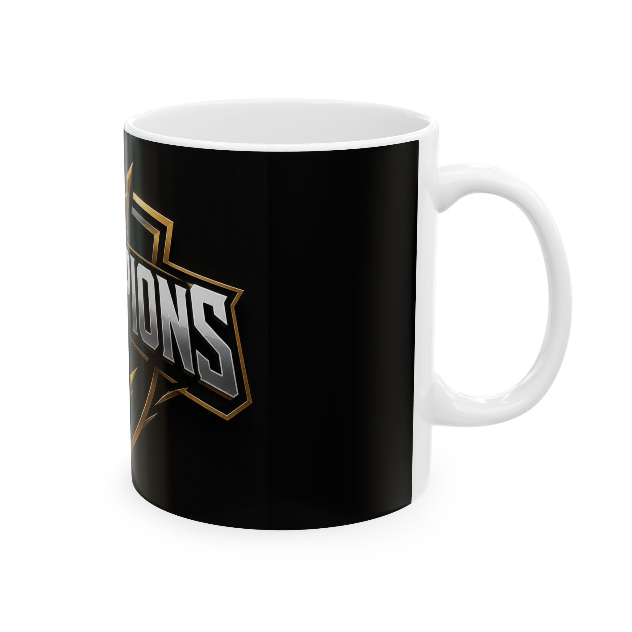 Champions Gold Crest Ceramic Mug