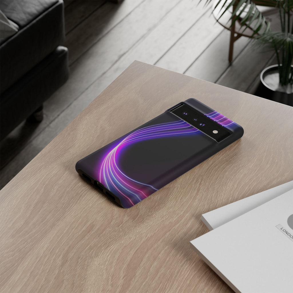 Neon Wave Tough Phone Case
