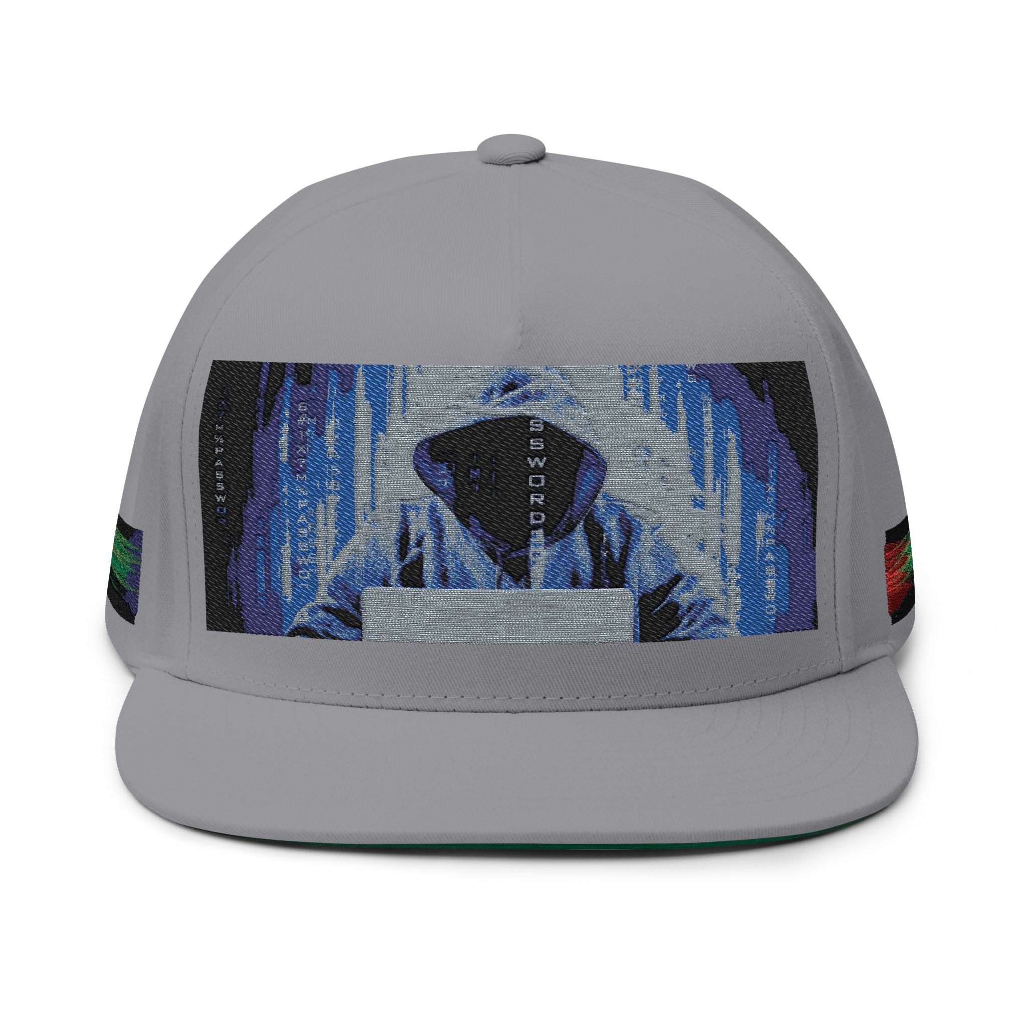 Hacker Rain Flat Bill Cap