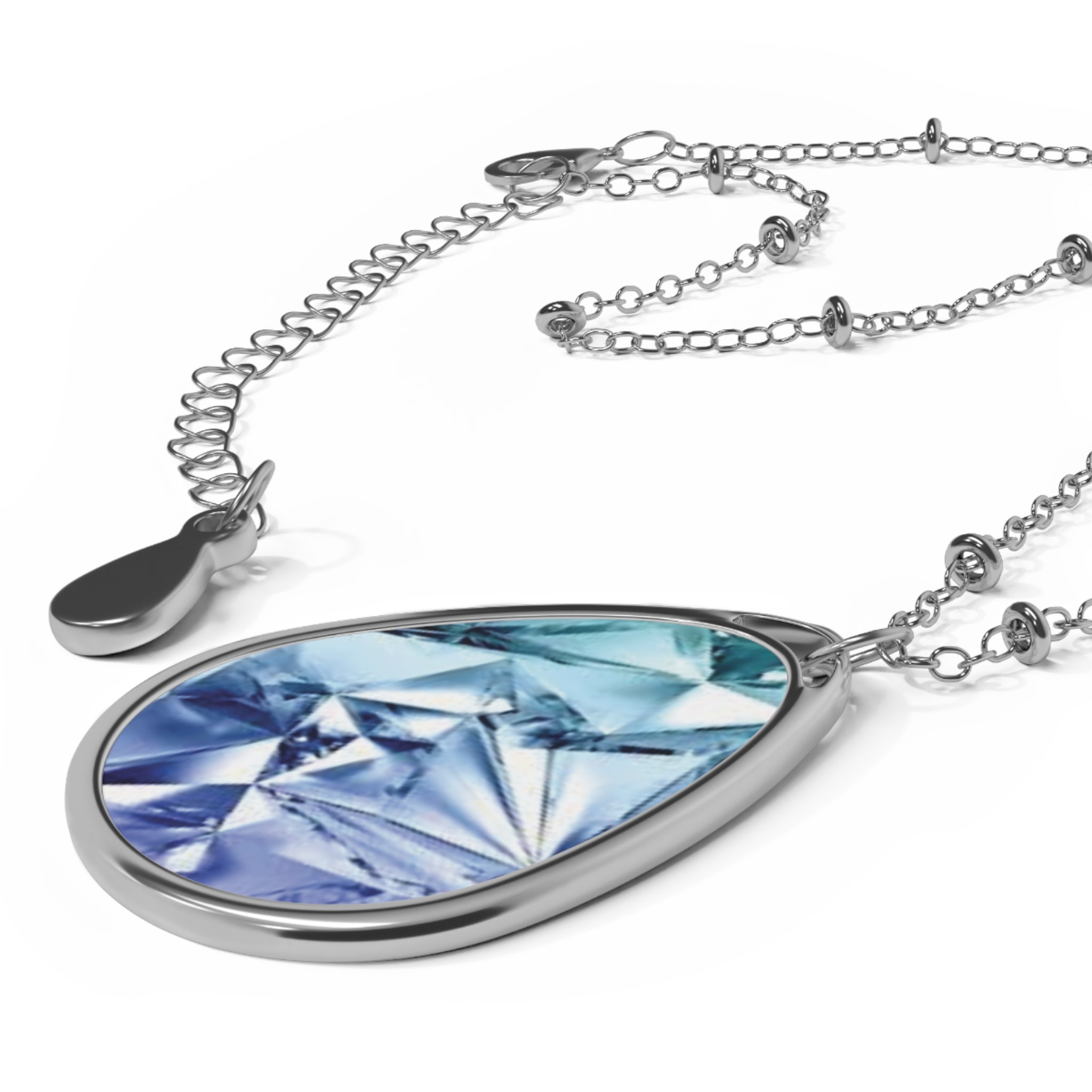 Oval FROST TEARS Necklace