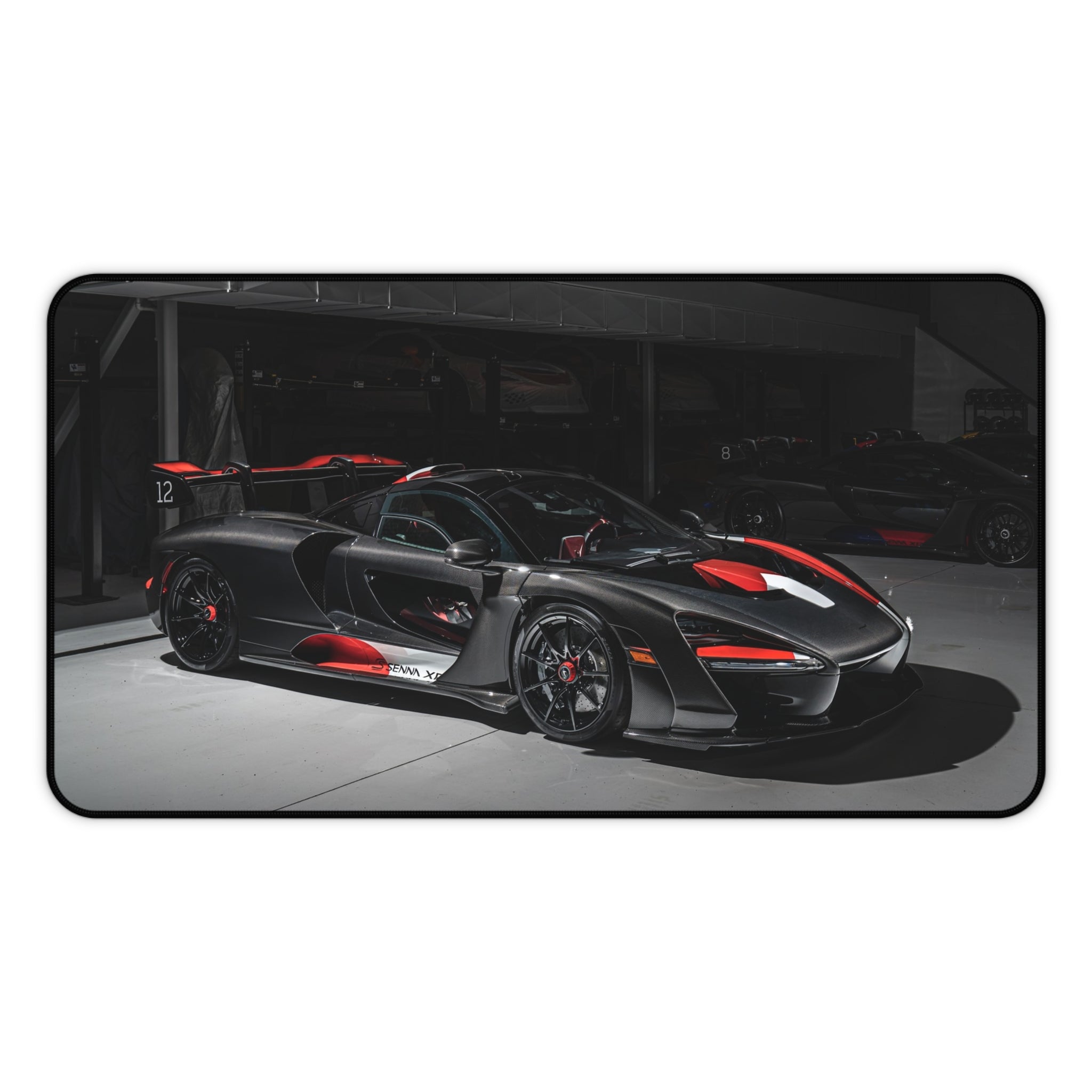FORZA CAR Desk Mat – Black & Red Sports Car Gaming Mouse Pad
