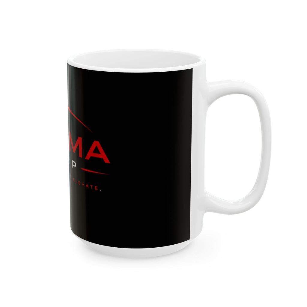 MAGMA CORP  Mug — Black Red Branded Coffee Cup (11oz, 15oz)