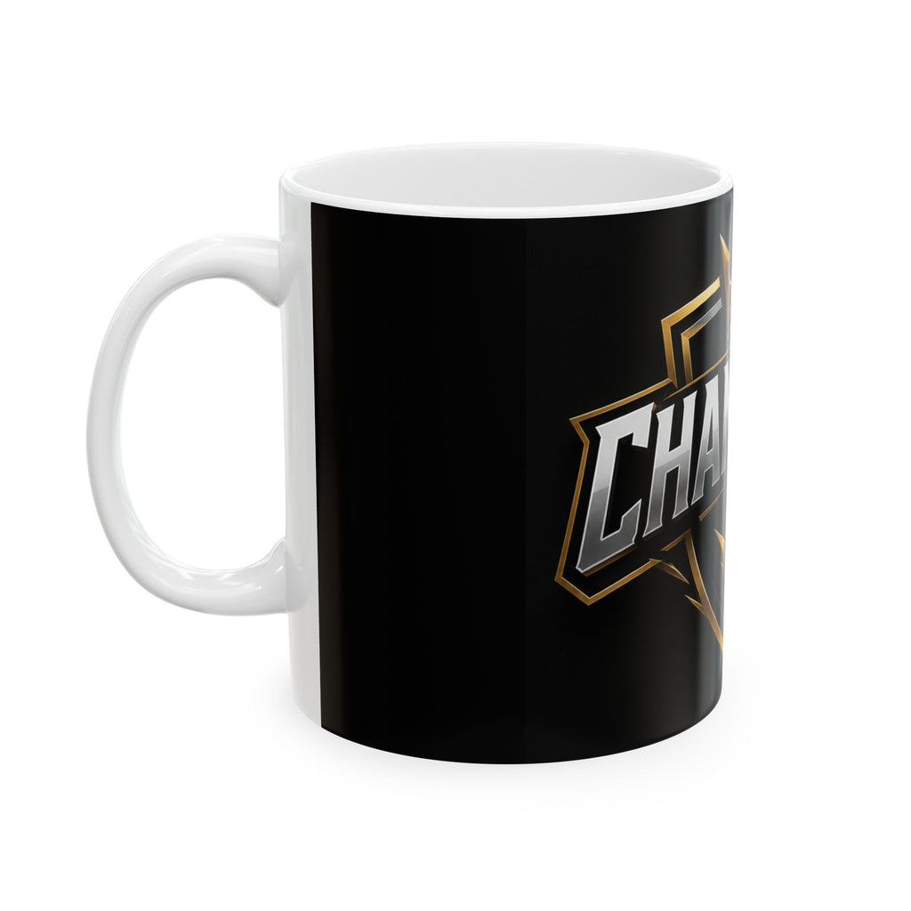 Champions Gold Crest Ceramic Mug