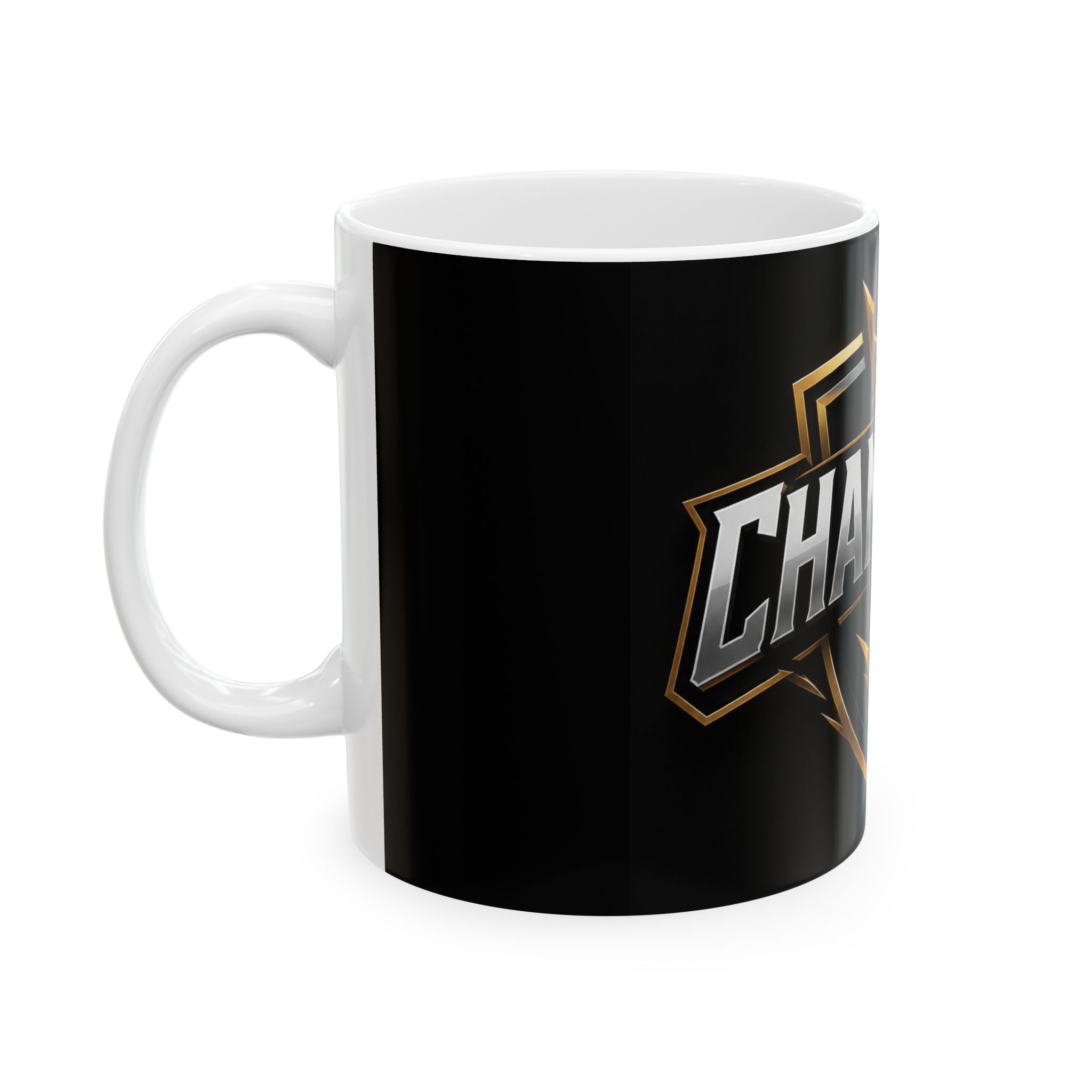 Champions Gold Crest Ceramic Mug