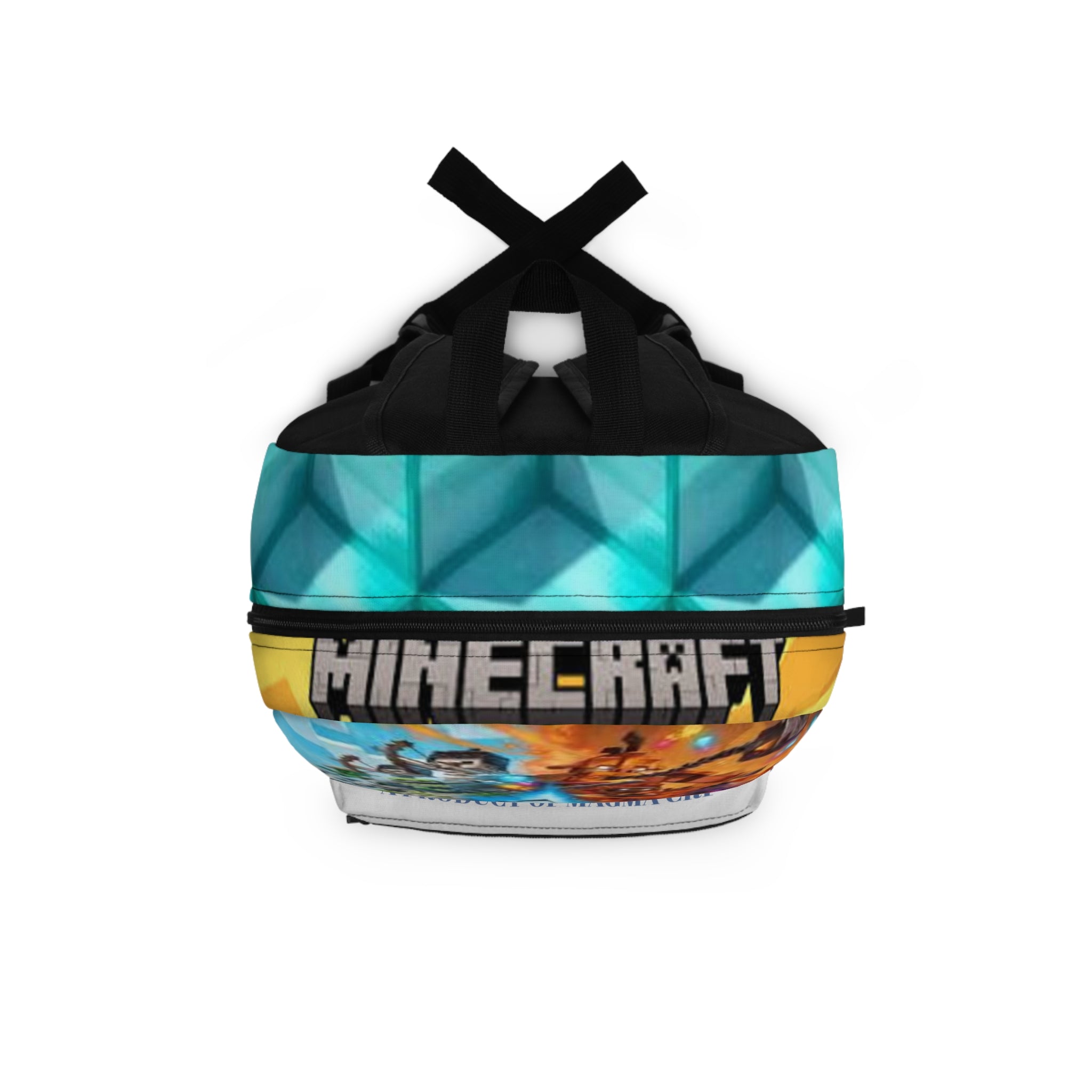 Minecraft Adventure Kids Backpack — Pixel Game Scene School Bag