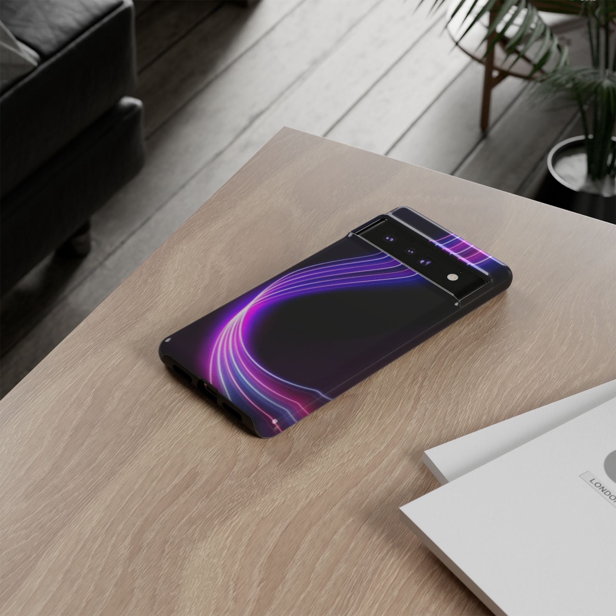 Neon Wave Tough Phone Case