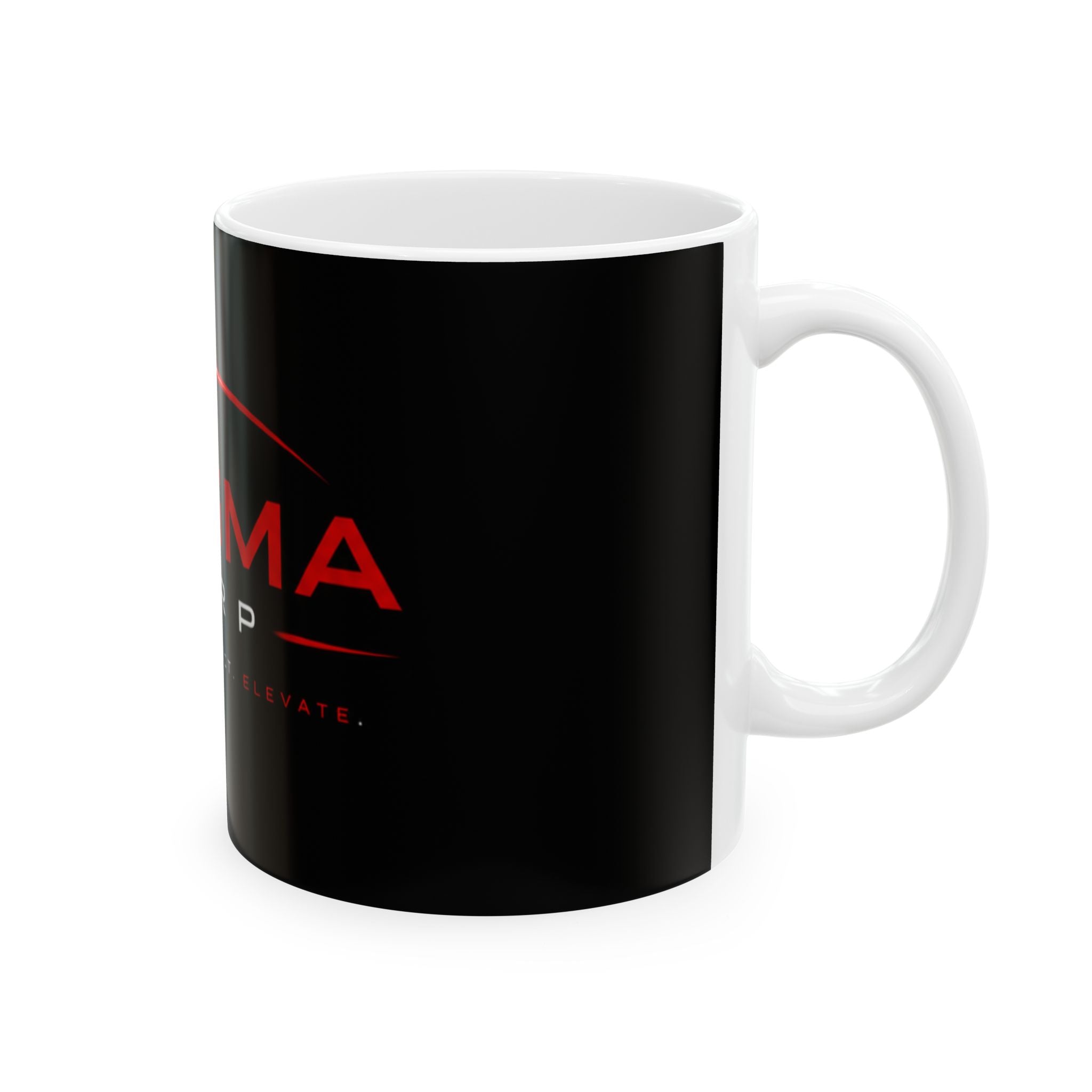 MAGMA CORP  Mug — Black Red Branded Coffee Cup (11oz, 15oz)