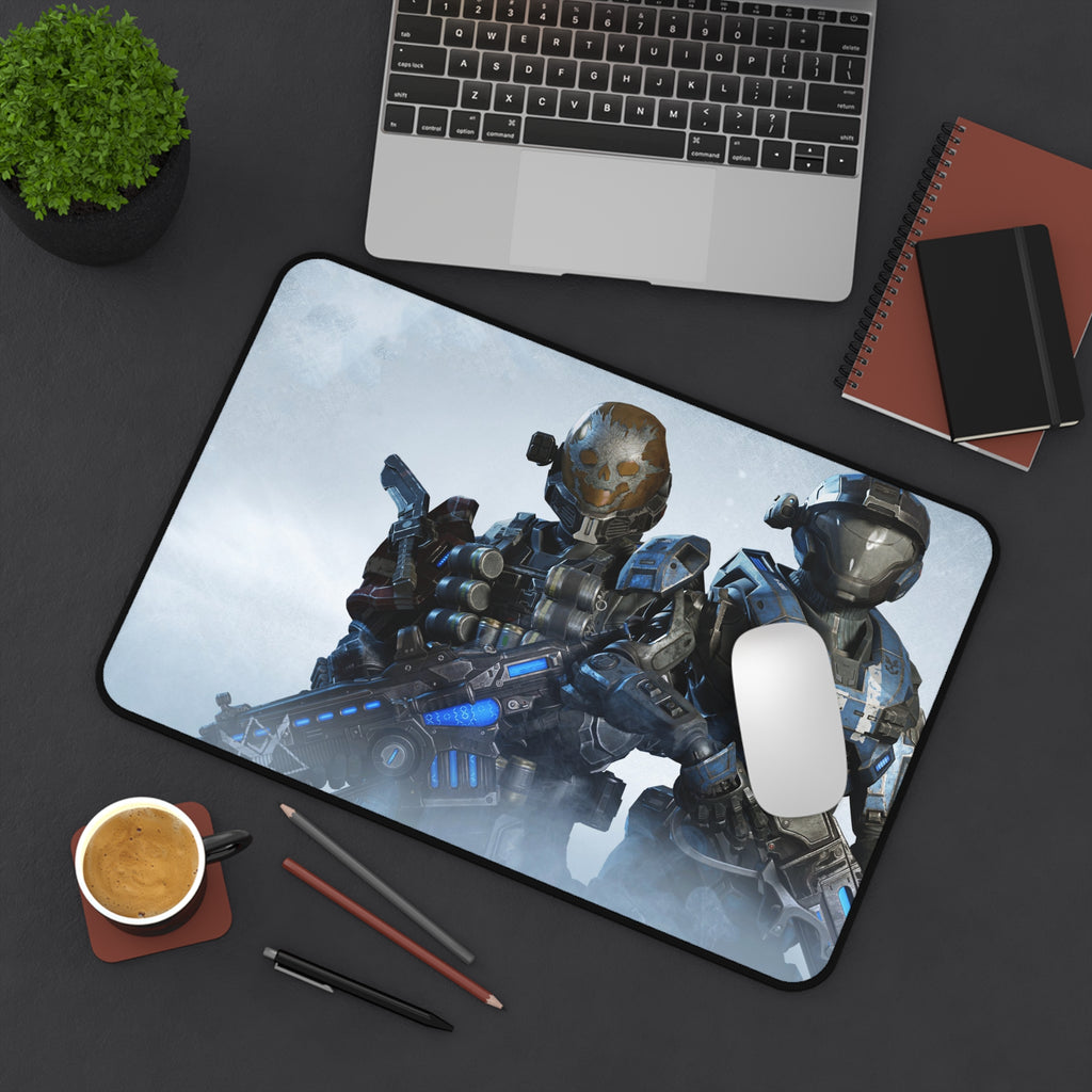 Sci‑Fi Soldier Gaming Desk Mat — Tactical Space Marines Mousepad
