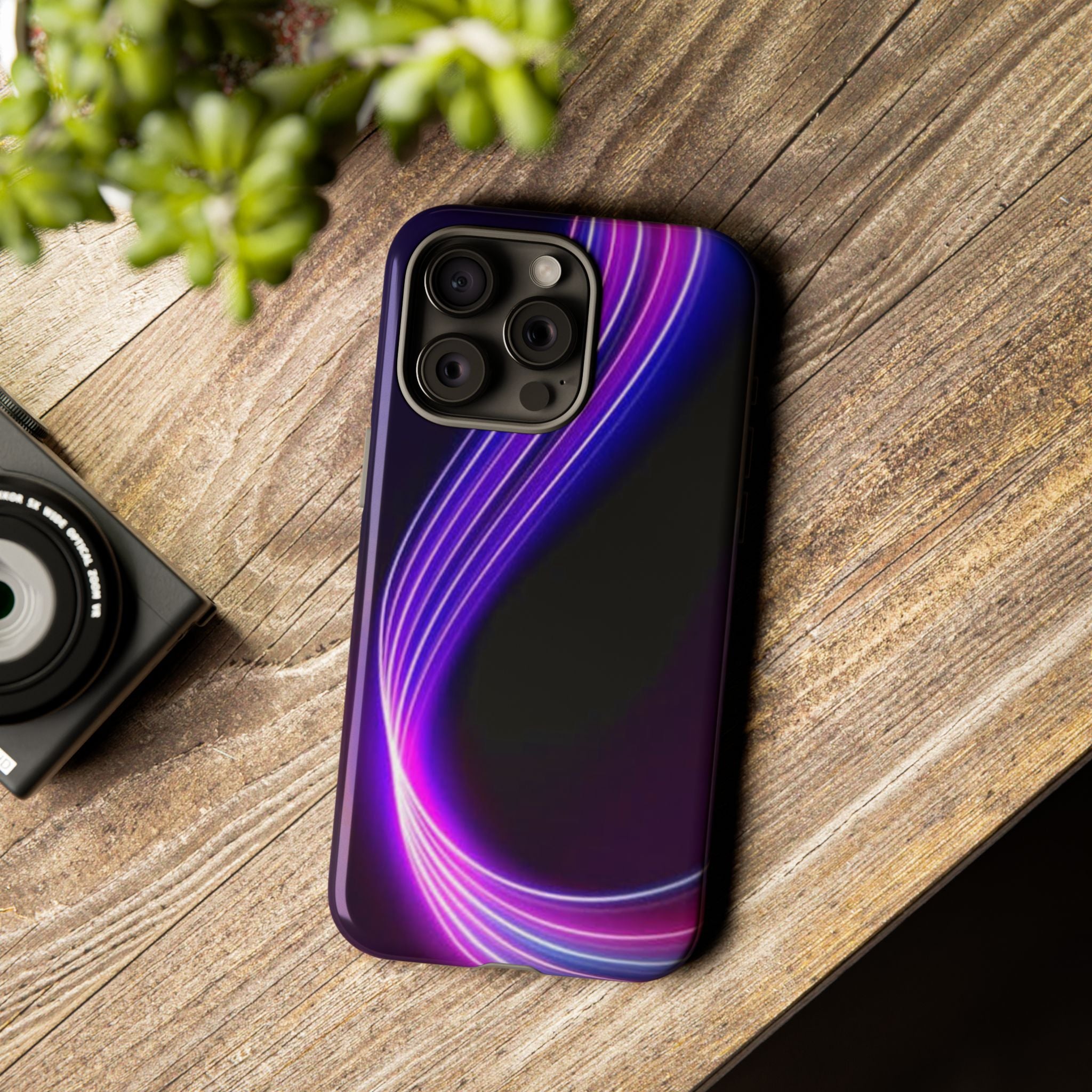 Neon Wave Tough Phone Case