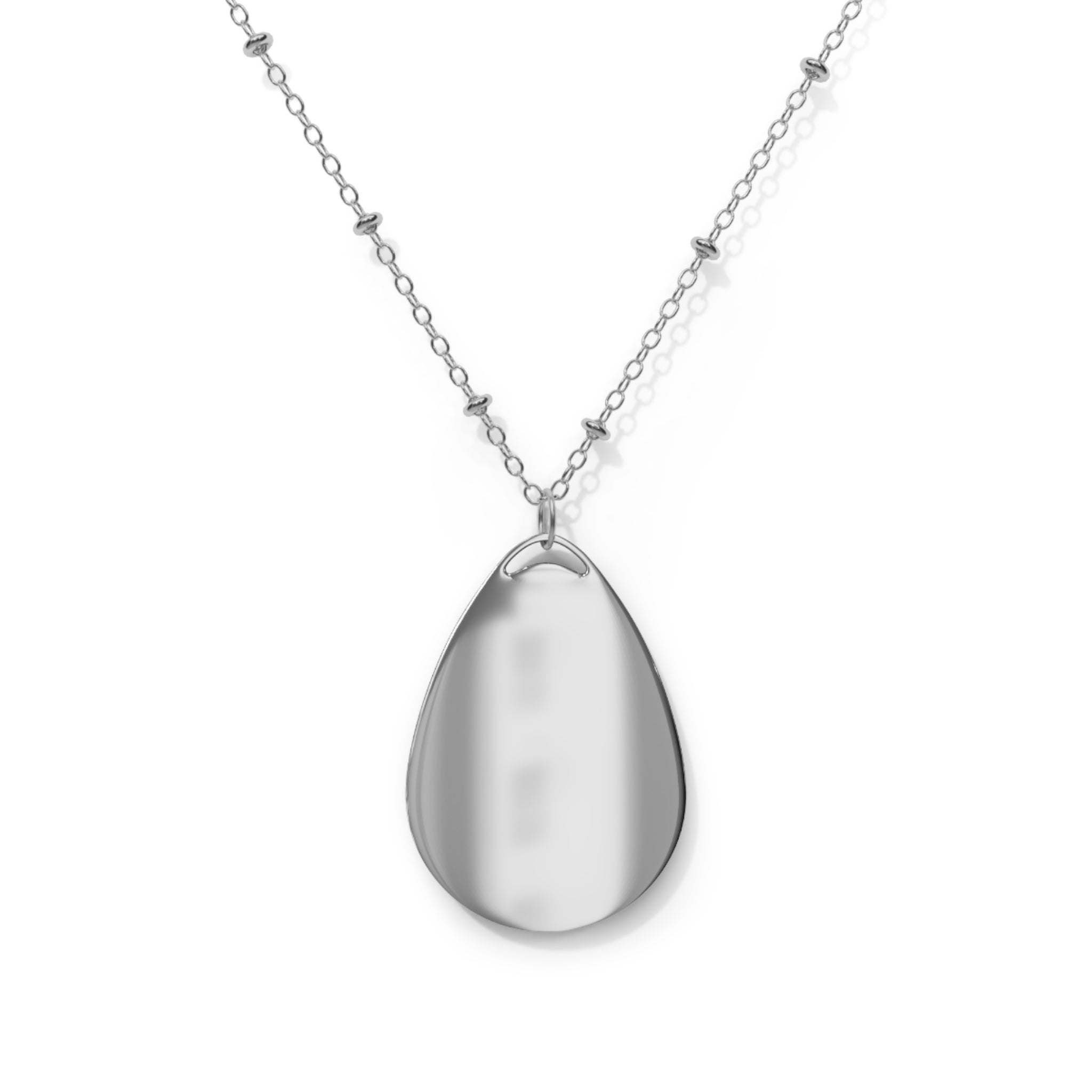 Oval FROST TEARS Necklace