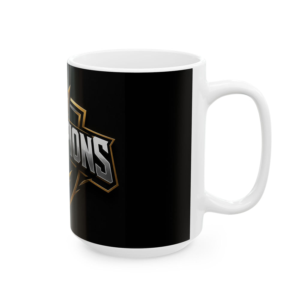 Champions Gold Crest Ceramic Mug