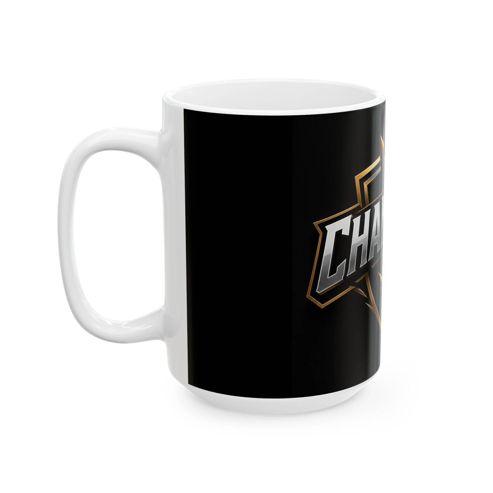 Champions Gold Crest Ceramic Mug